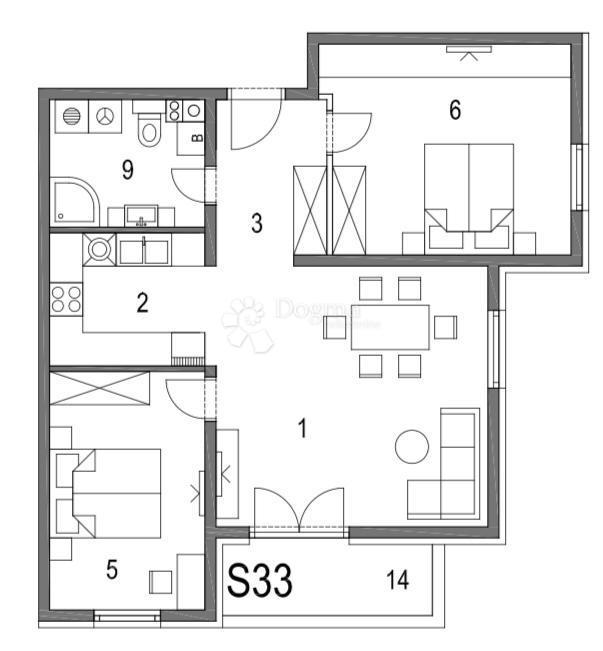 Allogio Klinča Sela, 73,17m2