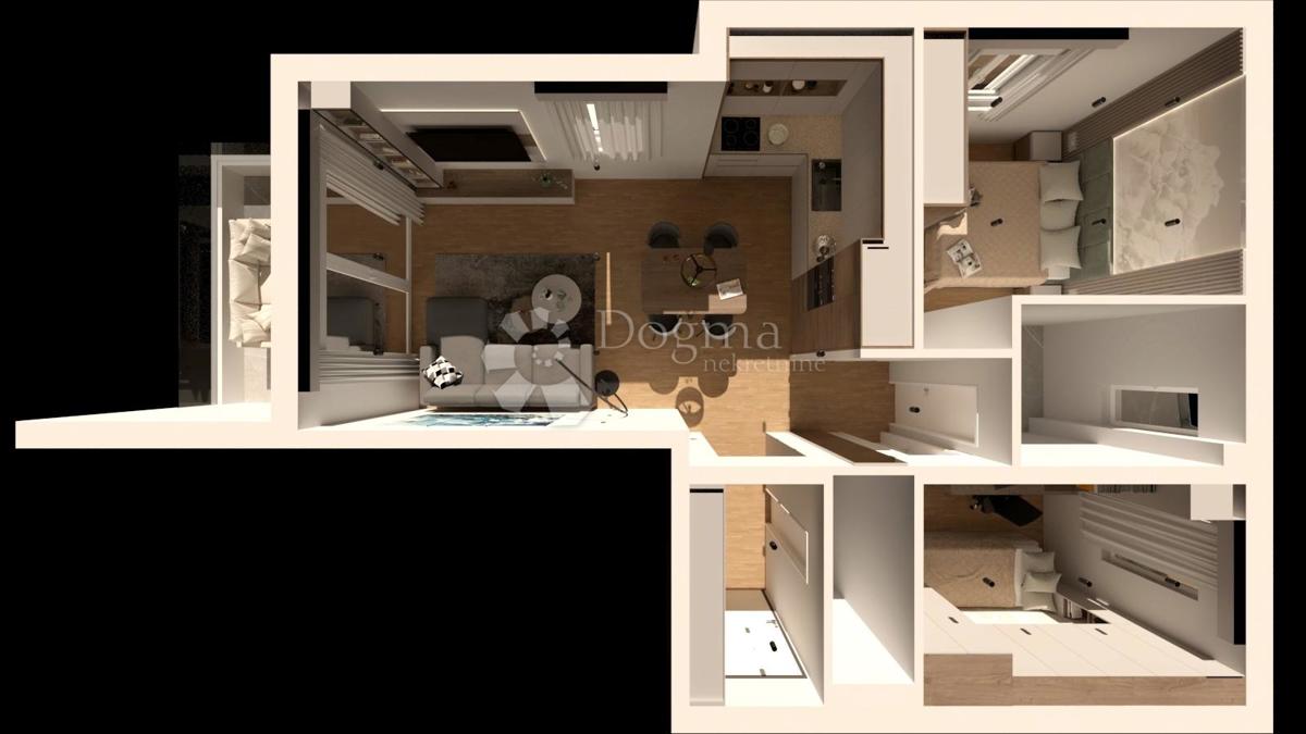 Case rosse S3: nuova costruzione, piano terra 2 camere da letto + soggiorno