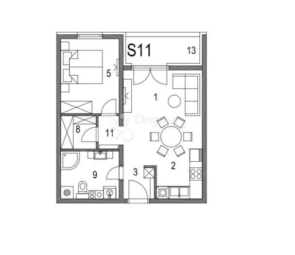 Allogio Klinča Sela, 47,51m2