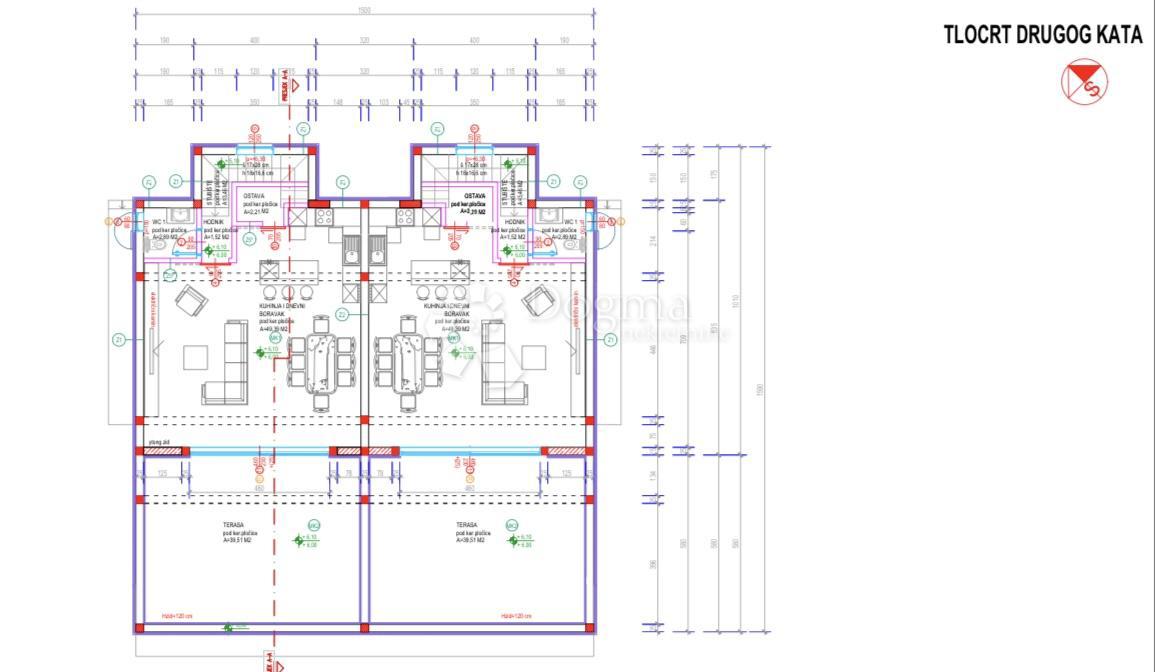 Allogio Crnica, Šibenik, 166,34m2