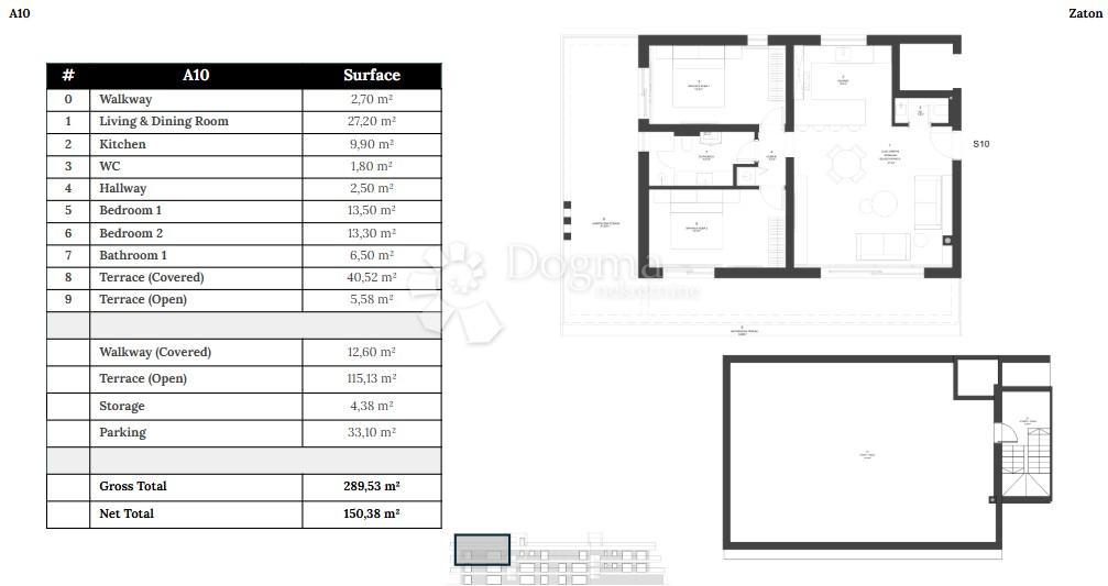 Allogio Zaton, Nin, 150,38m2