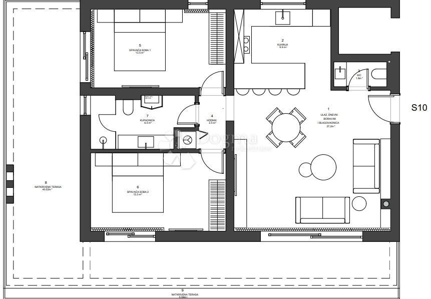 Allogio Zaton, Nin, 150,38m2