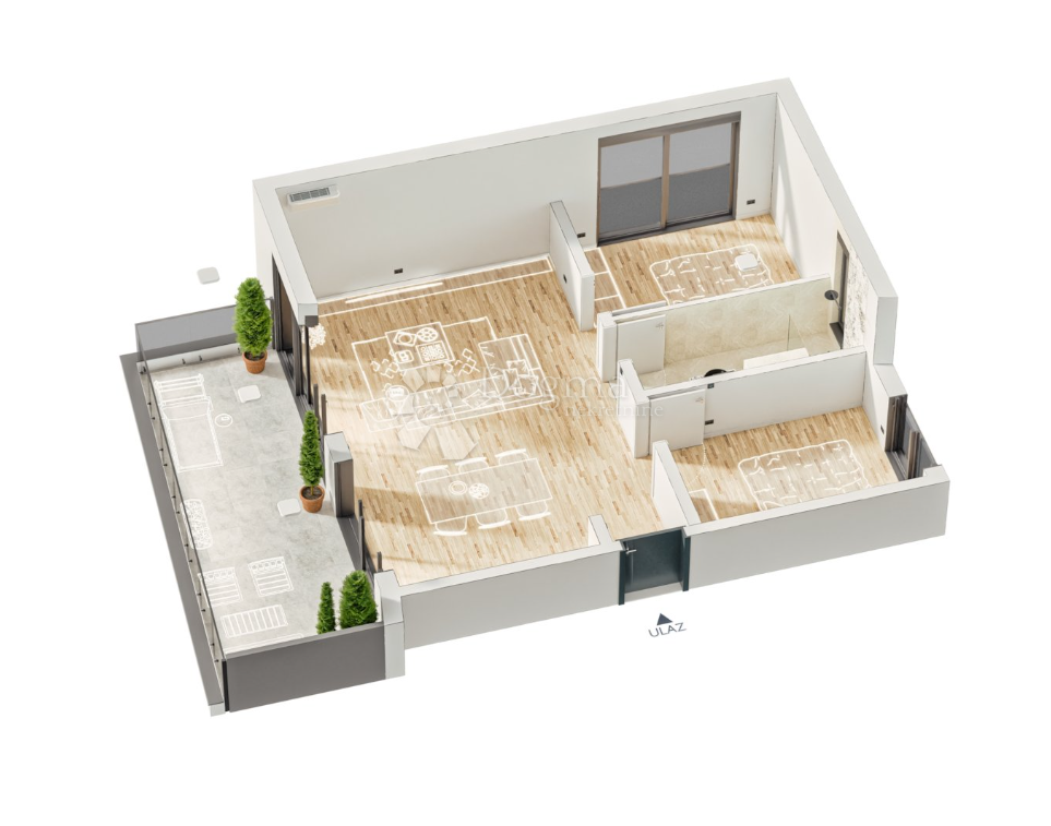 ROGOZNICA - NUOVO EDIFICIO MODERNO 2ª FILA DAL MARE