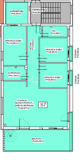 PENTHOUSE AL 2° PIANO – AMPIO BALCONE, TERRAZZA SUL TETTO CON PISCINA, 2 POSTI AUTO, 50 M DAL MARE – VODICE
