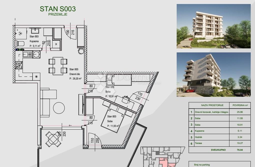 Allogio Zamet, Rijeka, 64,11m2