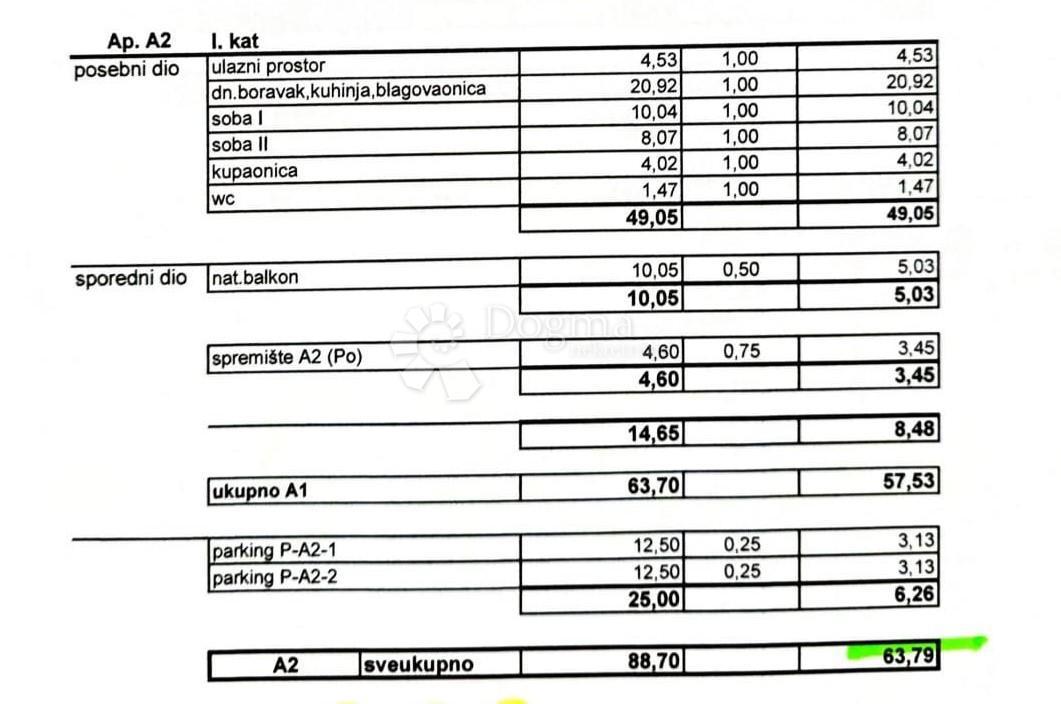 Moderno appartamento A2 - nuova costruzione sull'isola di Pag