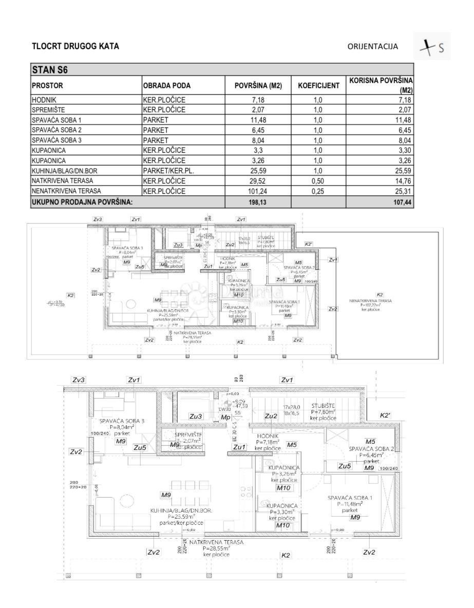 Allogio Mejaši, Split, 107,44m2