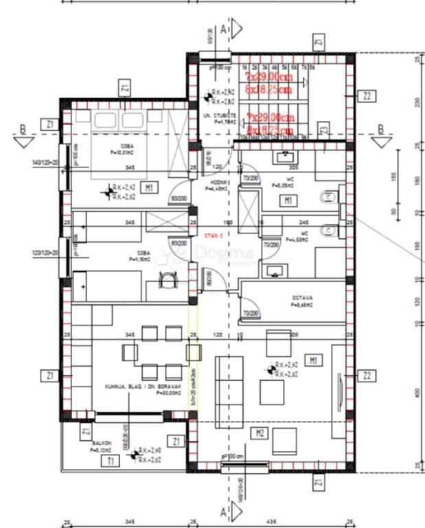 Allogio Kaštel Gomilica, Kaštela, 73,90m2