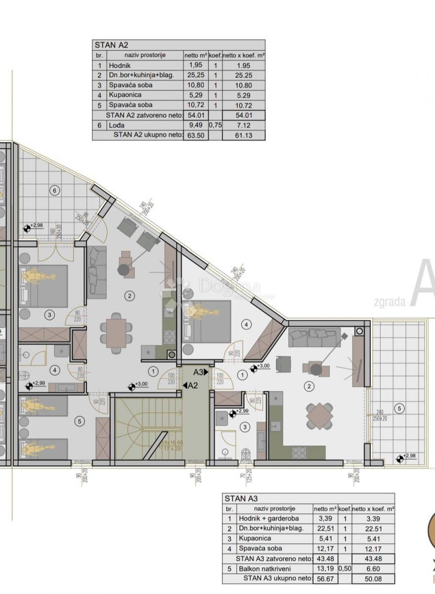 Allogio Valdebek, Pula, 78,99m2