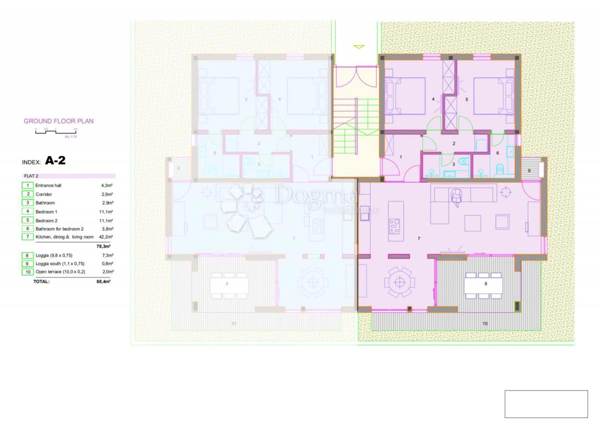 Allogio Orebić, 88,40m2