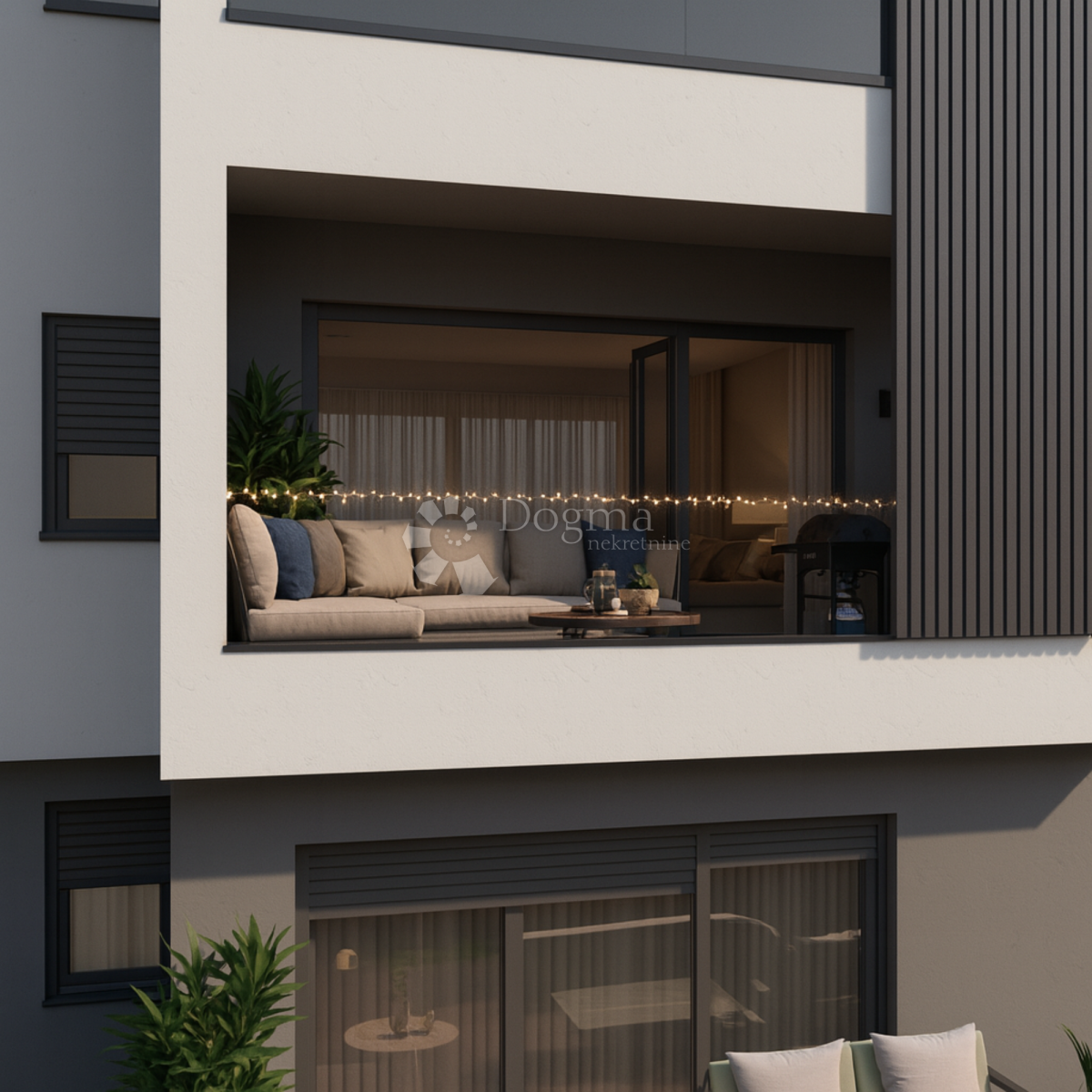 Moderno appartamento di 99 m² al 2° piano con 3 balconi e vista sul verde, Kaštel Stari nuovo edificio