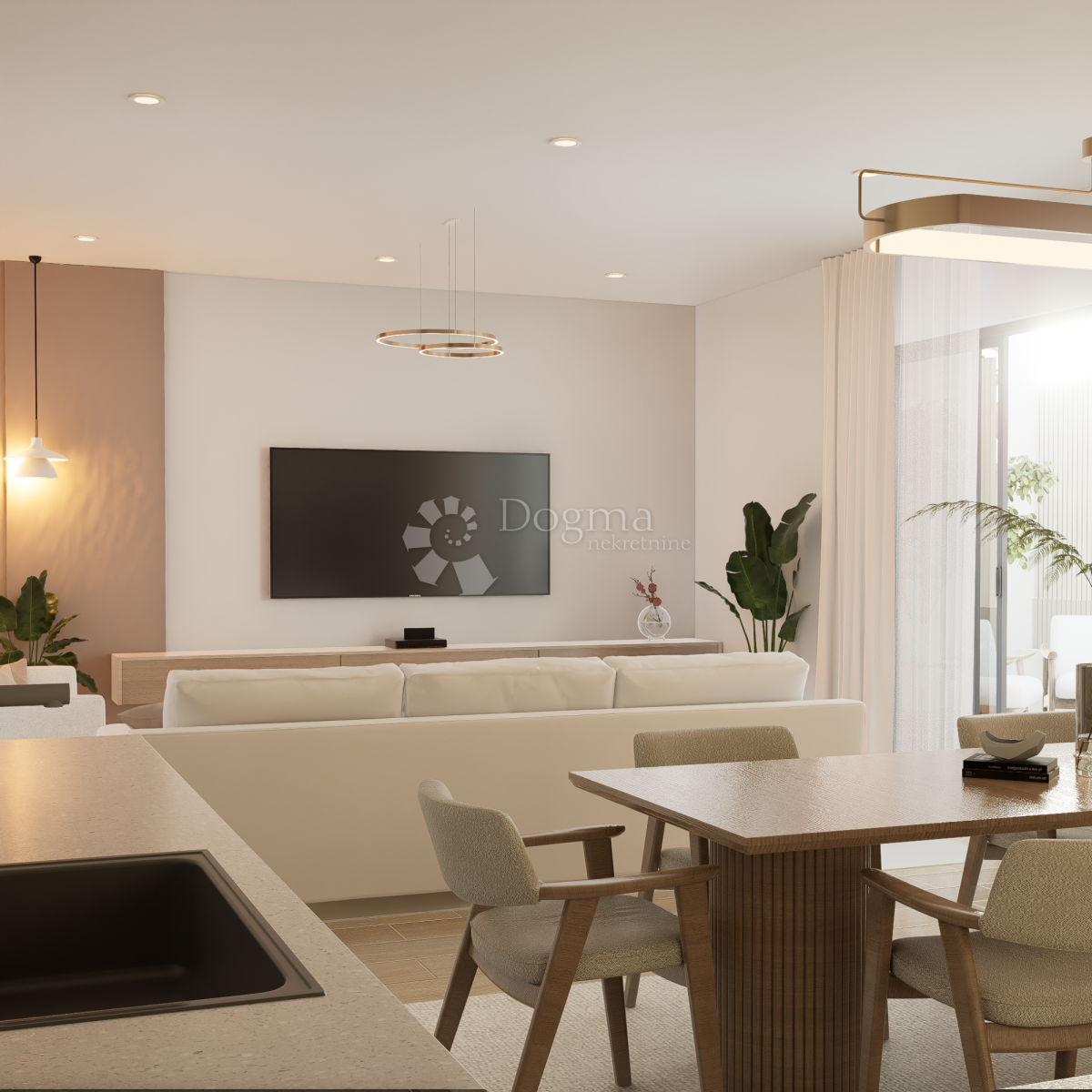 Moderno appartamento di 99 m² al 2° piano con 3 balconi e vista sul verde, Kaštel Stari nuovo edificio