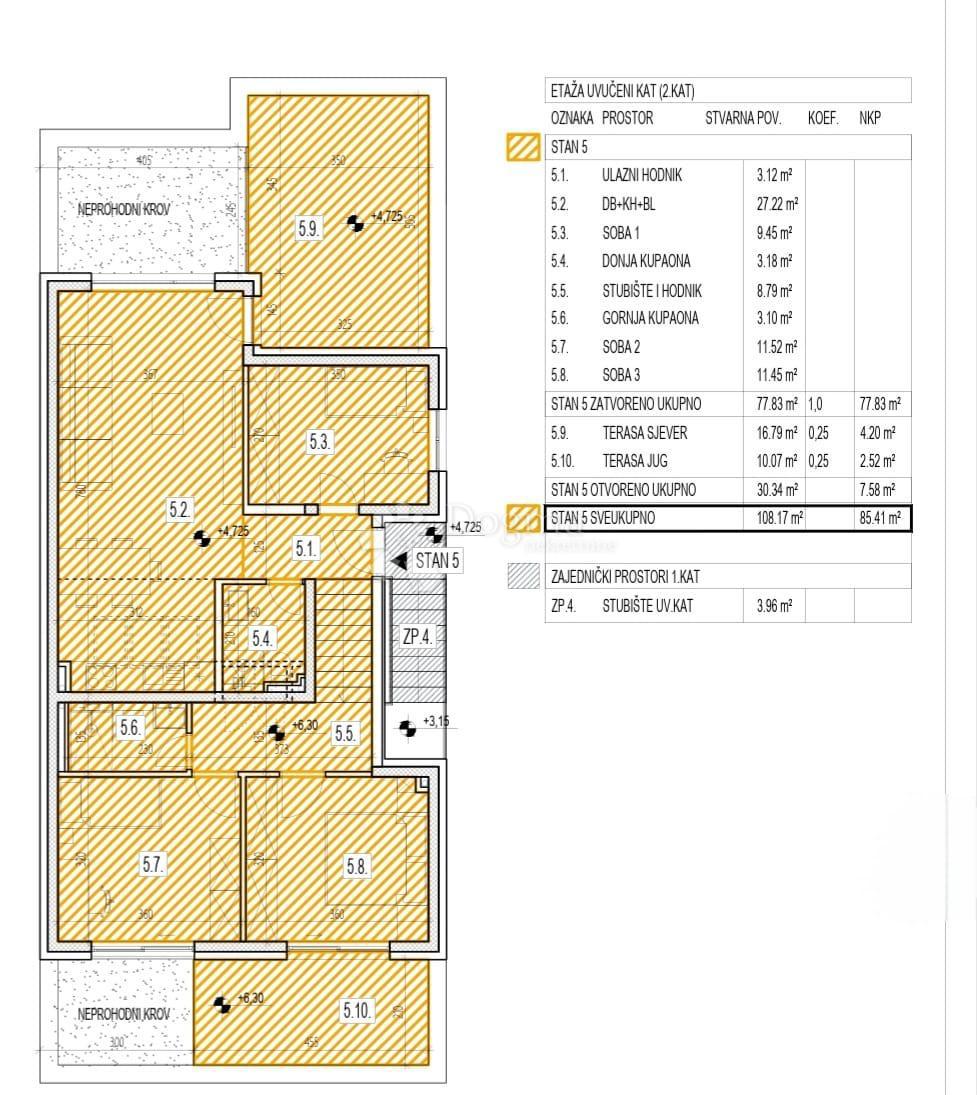 Allogio Laščina, Maksimir, 119,23m2