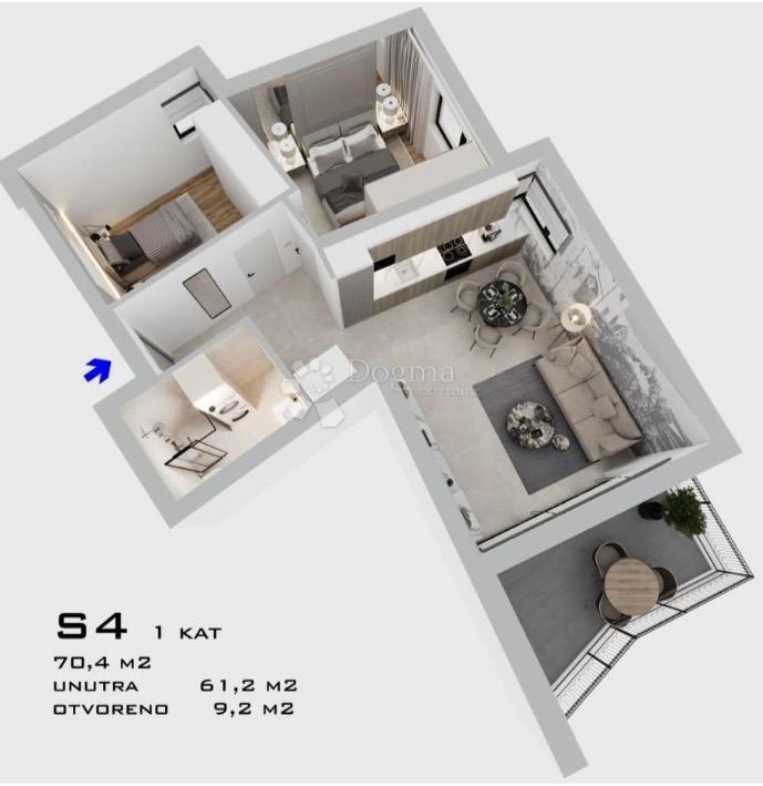 Allogio Bilice, Šibenik - Okolica, 71,40m2