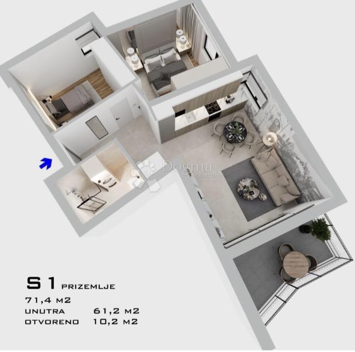 Allogio Bilice, Šibenik - Okolica, 71,40m2