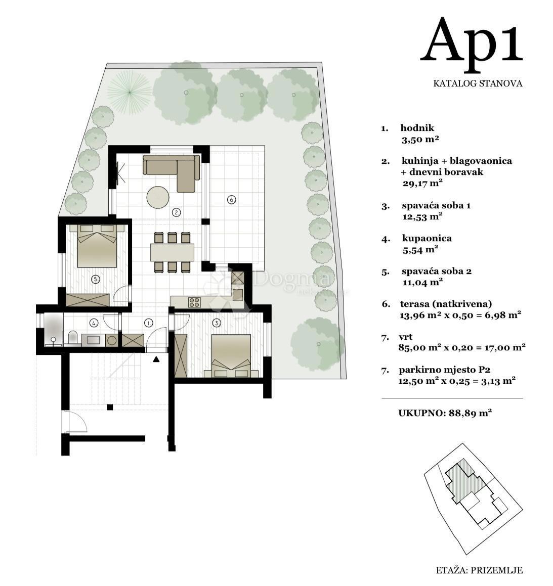 Allogio Murter, 91,06m2