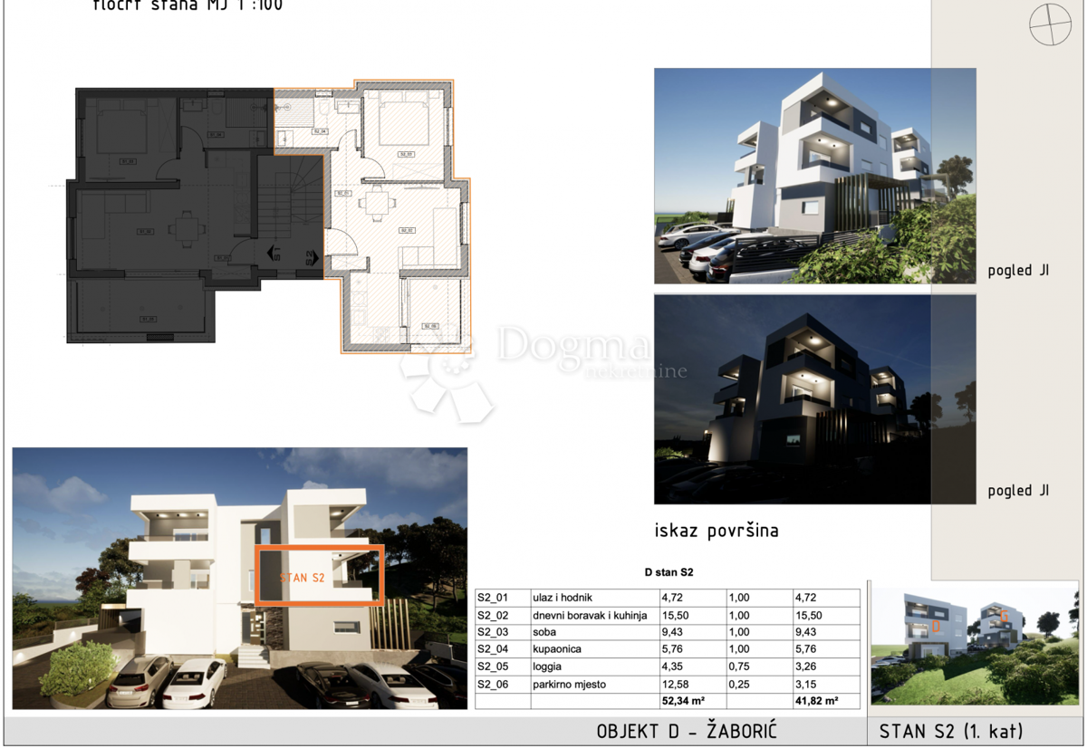 Allogio Žaborić, Šibenik - Okolica, 49,05m2