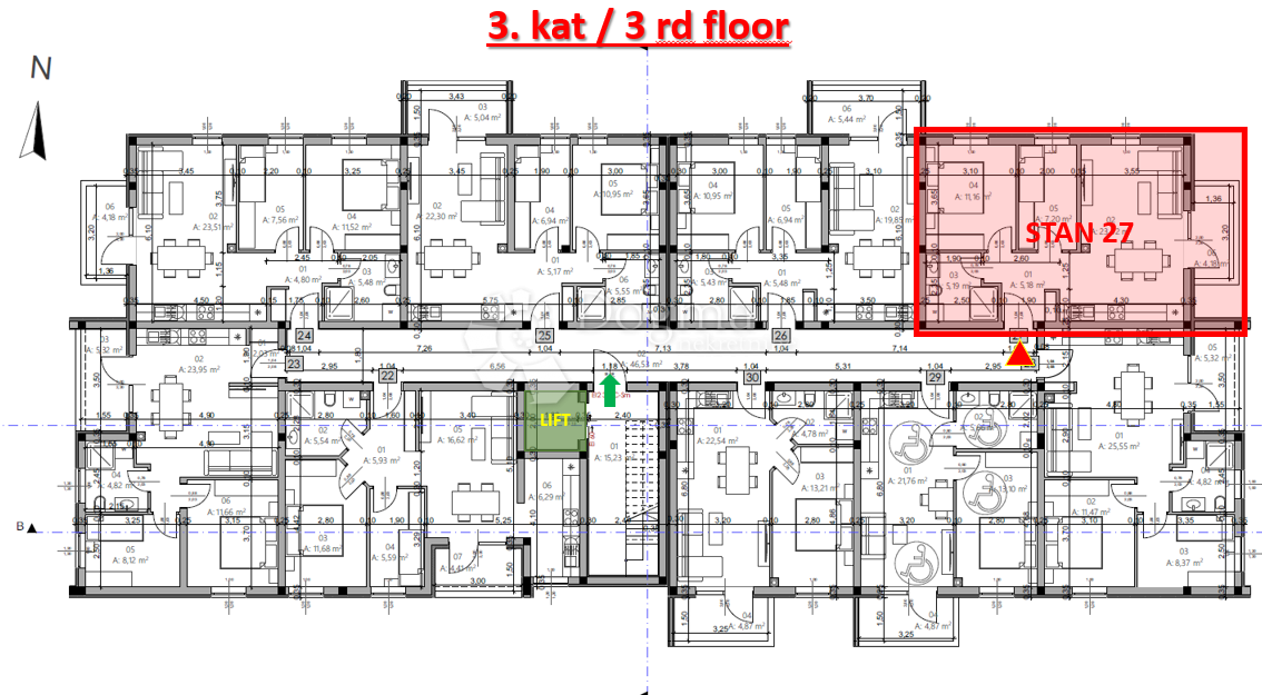 Allogio Monvidal, Pula, 54,96m2