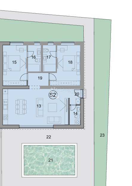 Appartamento Škrapavac, Privlaka, 80,30m2