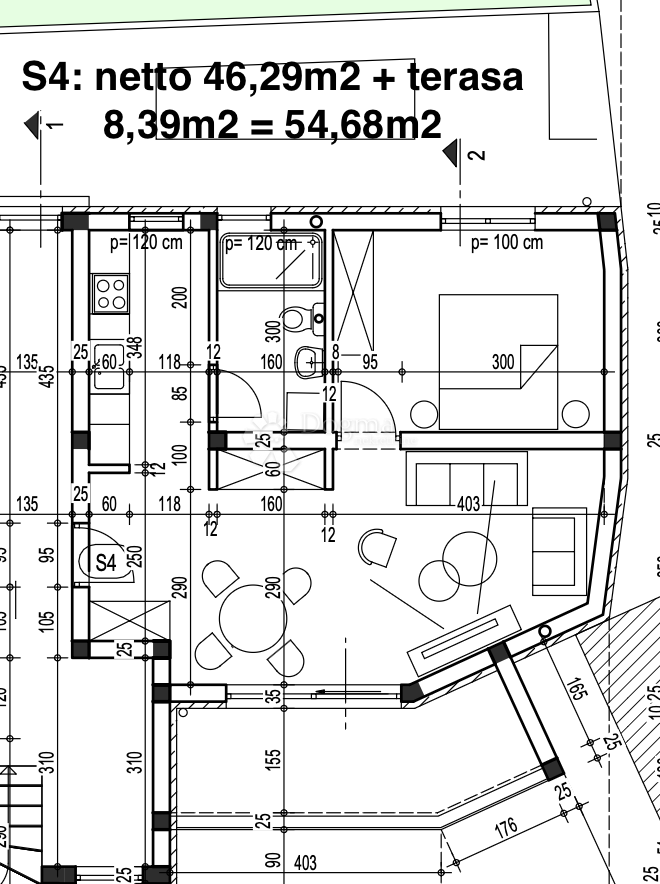 Allogio Ližnjan, 54m2