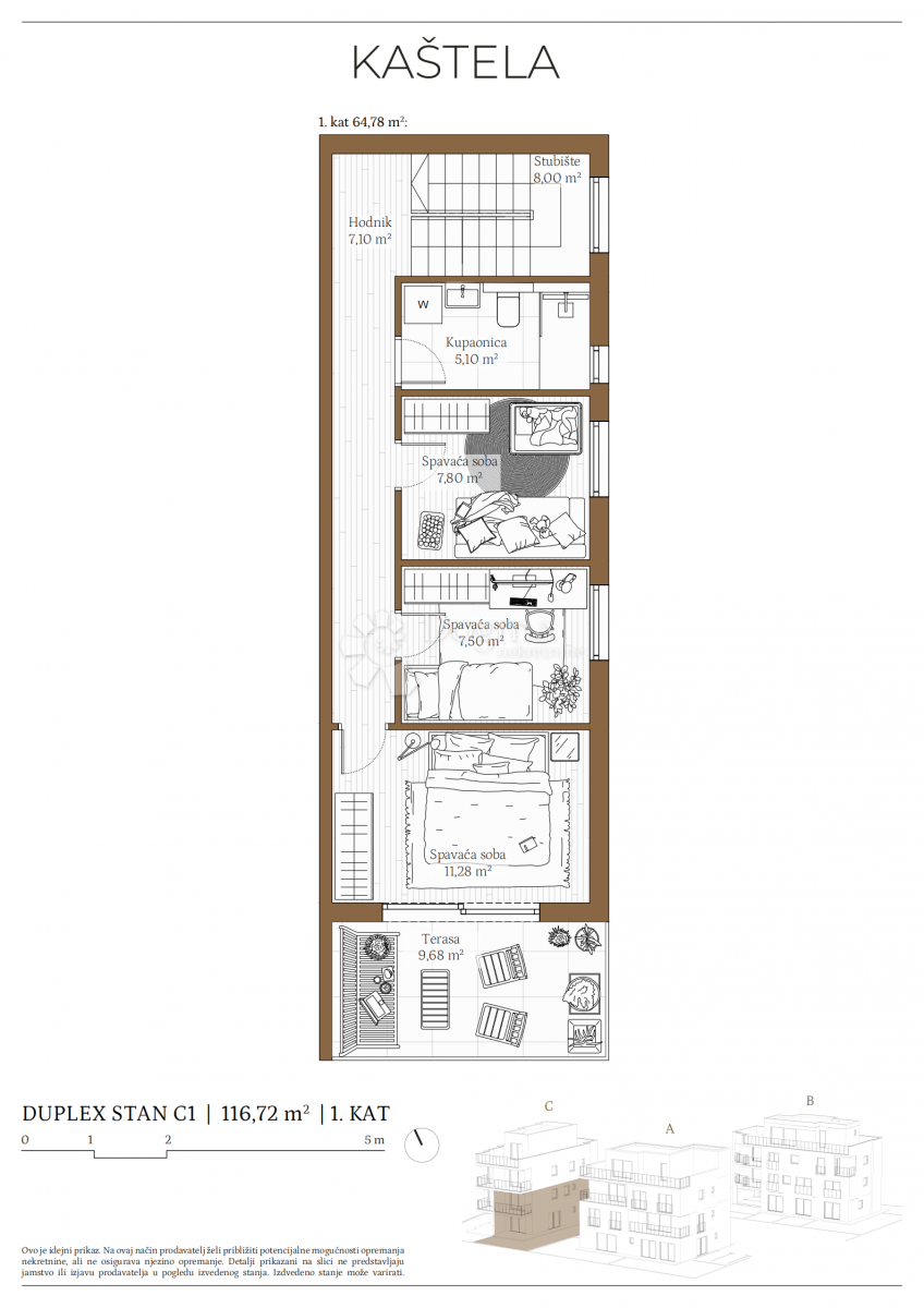 Allogio Kaštel Kambelovac, Kaštela, 79,86m2
