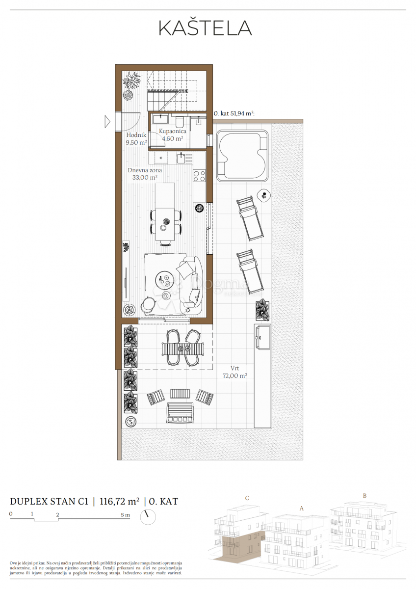 Allogio Kaštel Kambelovac, Kaštela, 79,86m2