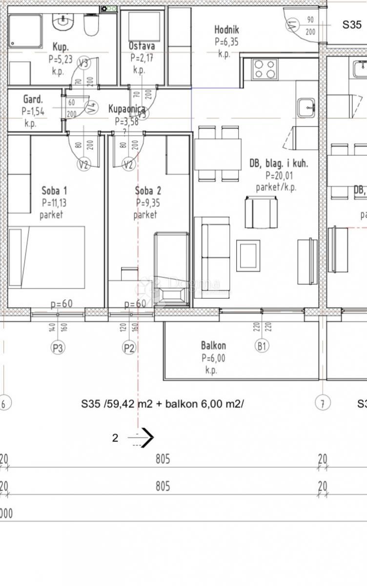 Allogio Gradići, Velika Gorica - Okolica, 44,16m2