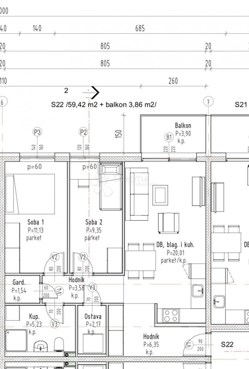 Allogio Gradići, Velika Gorica - Okolica, 44,16m2
