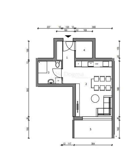 Allogio Sloboština, Novi Zagreb - Istok, 80,72m2