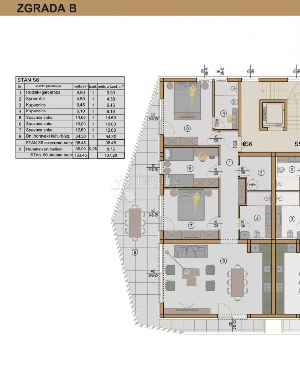Allogio Pješčana Uvala, Medulin, 150,07m2