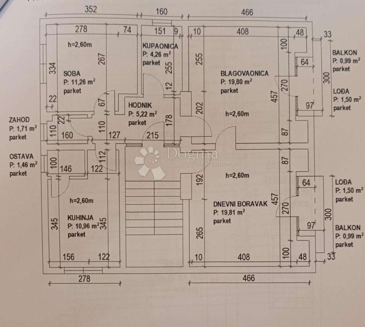 Allogio Ksaver, Gornji Grad - Medveščak, 78m2