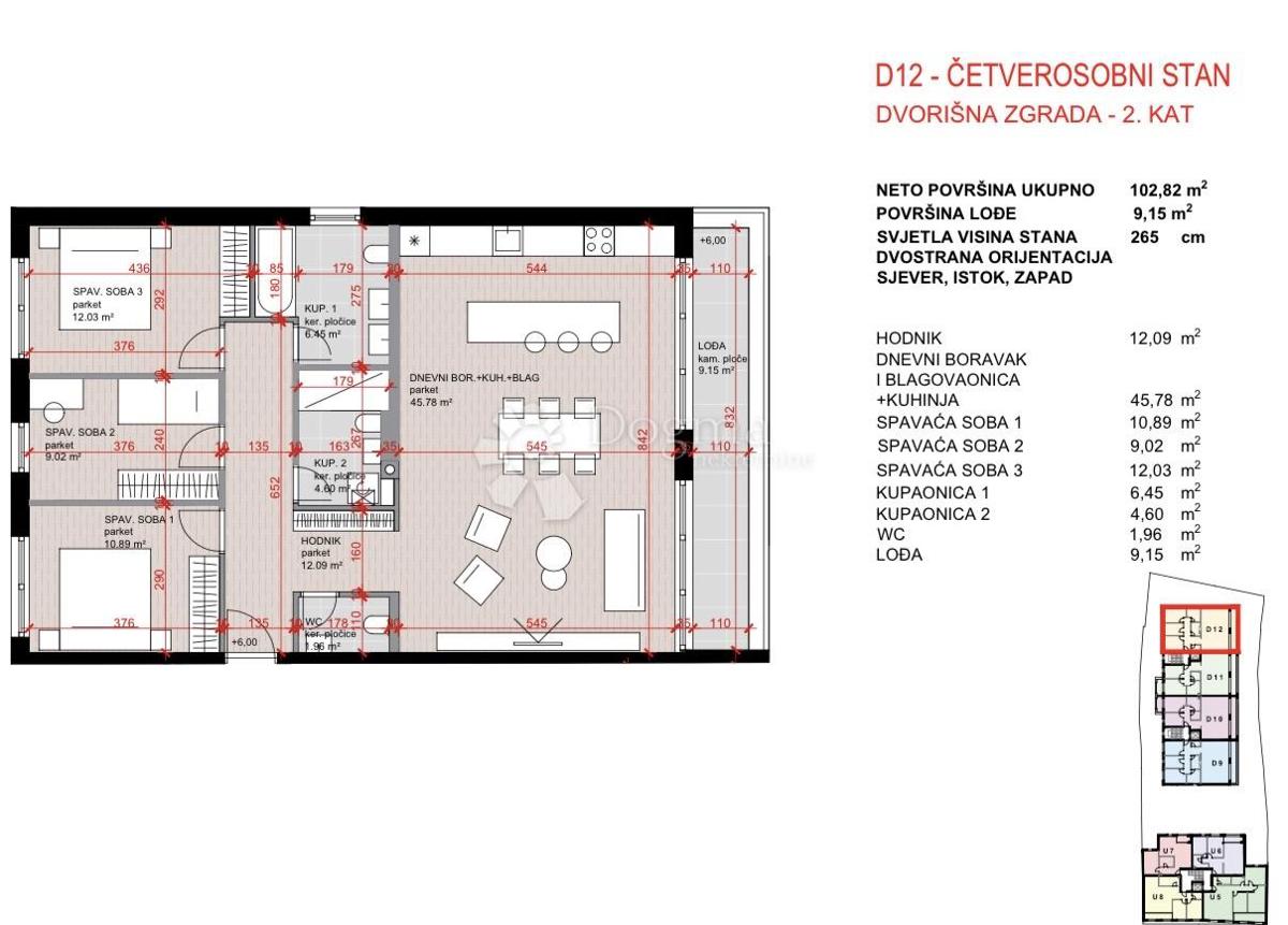 Allogio Laščina, Maksimir, 102,86m2