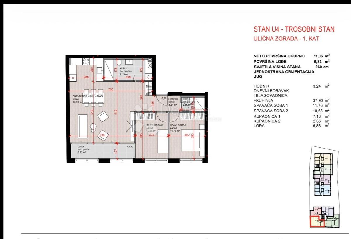 Allogio Laščina, Maksimir, 102,86m2