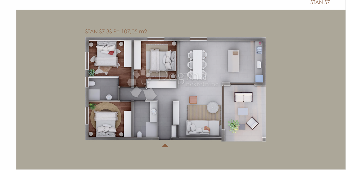 Allogio Privlaka, 107,05m2