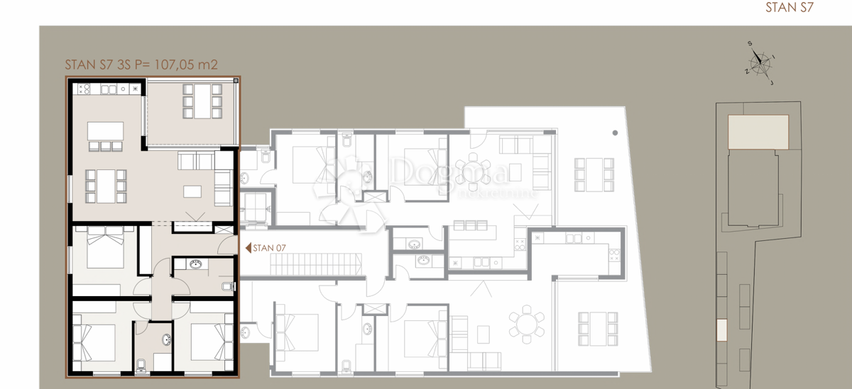 Allogio Privlaka, 107,05m2