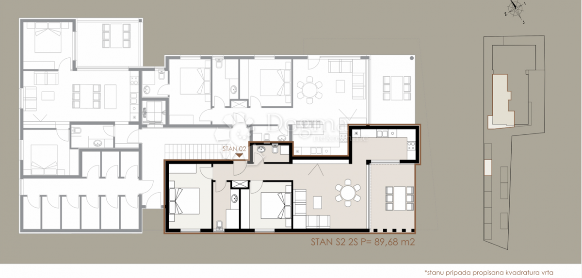 Allogio Privlaka, 89,68m2