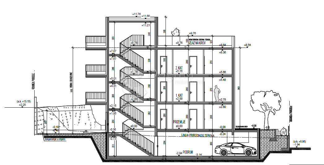 Allogio Strožanac, Podstrana, 71,42m2