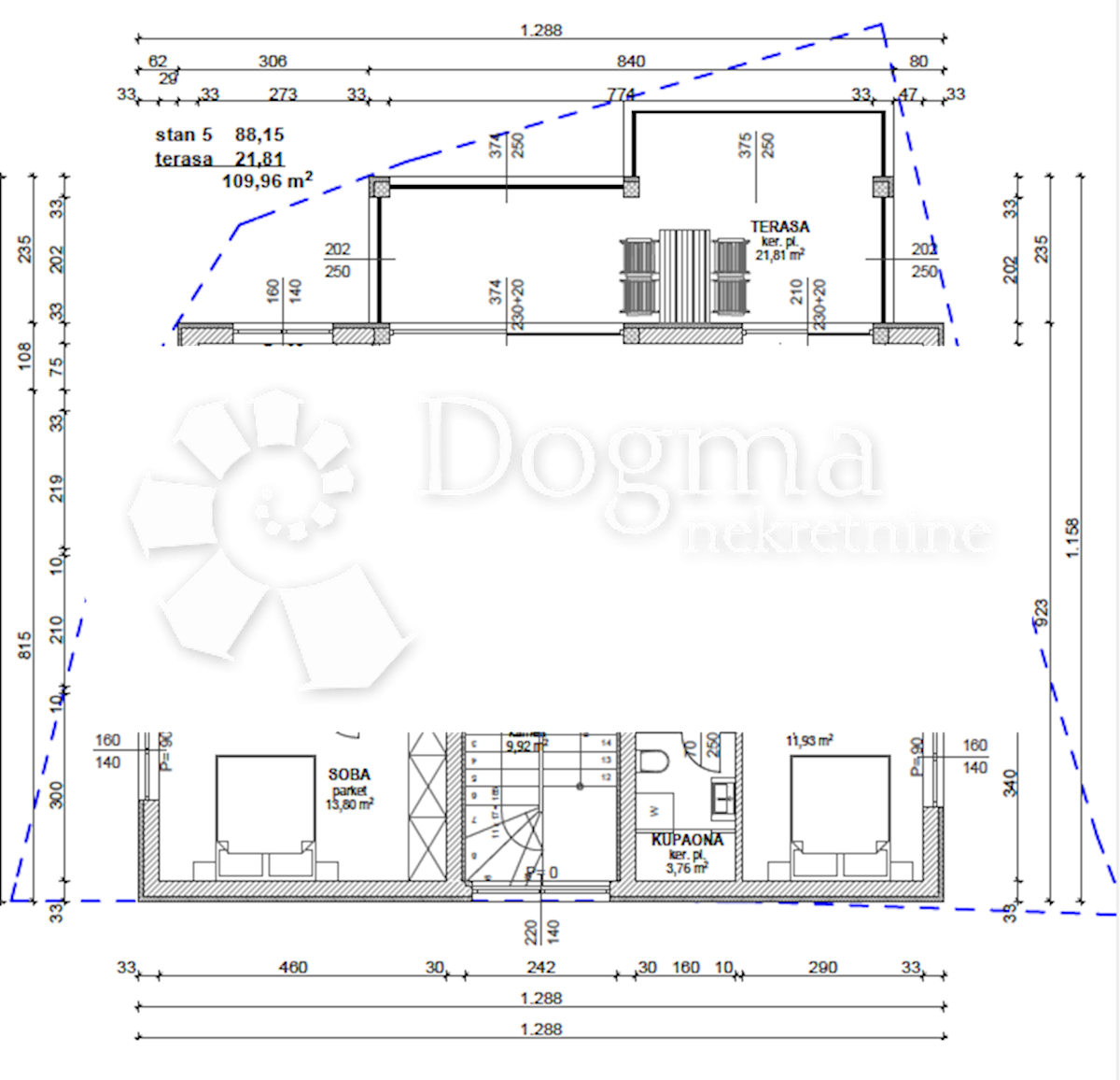 Appartamento Bogovići, Malinska-Dubašnica, 110m2