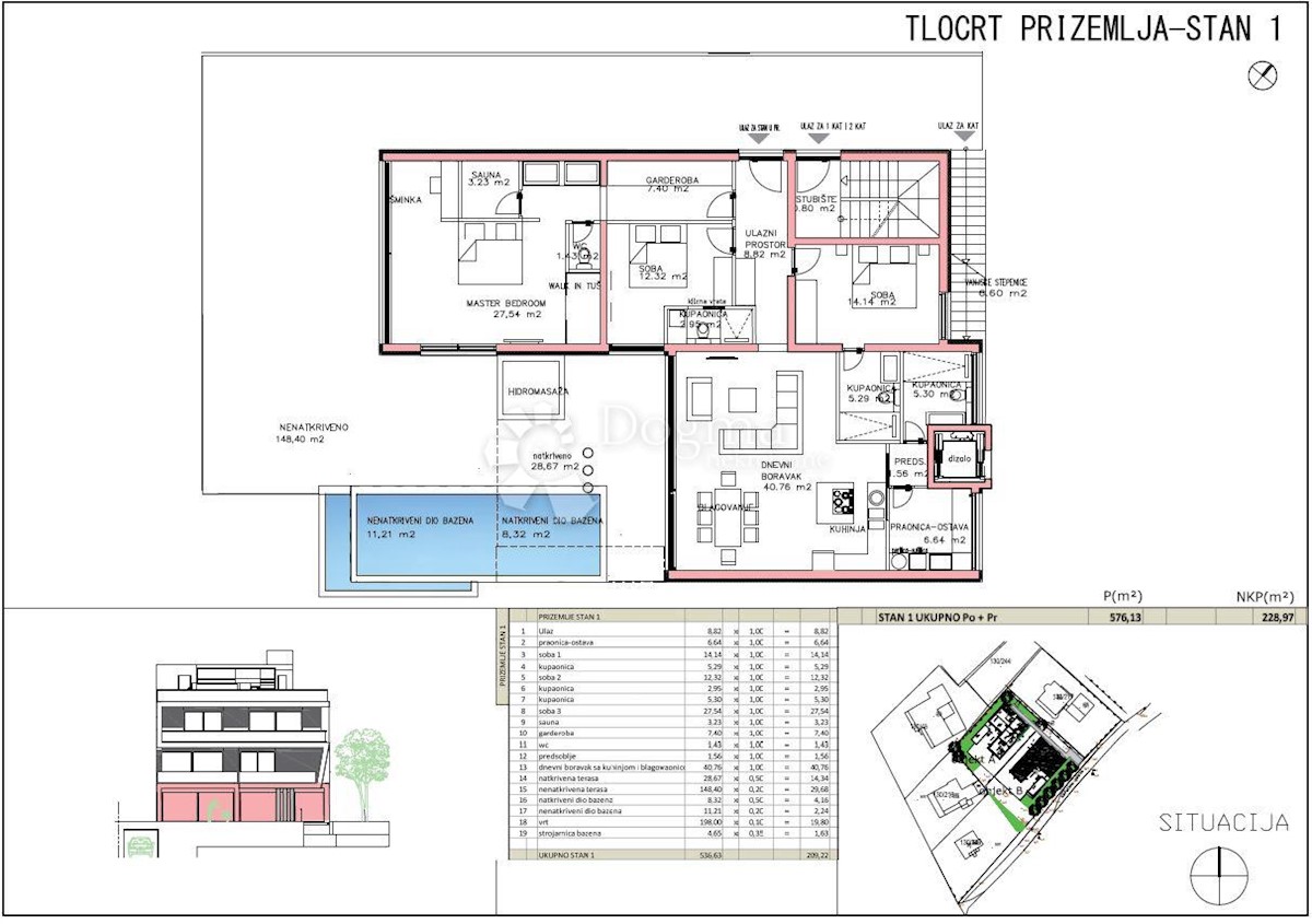 Appartamento Kožino, Zadar - Okolica, 513,47m2