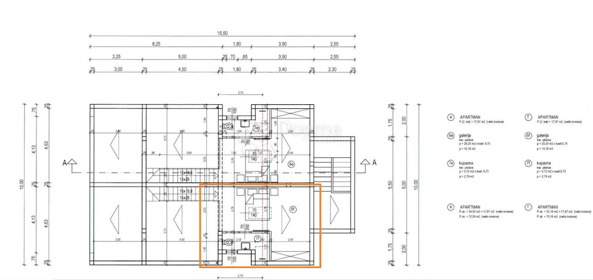 Appartamento Banjol, Rab, 70,16m2