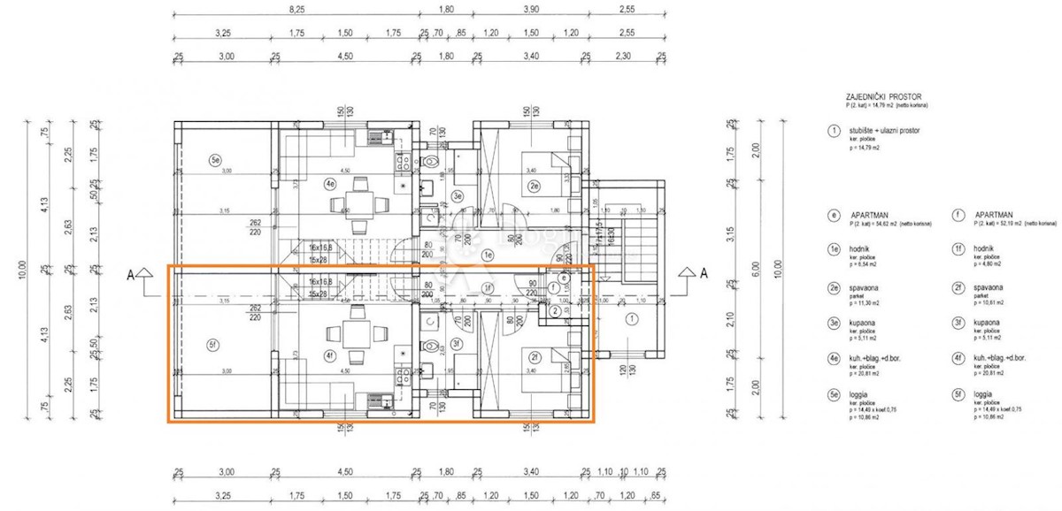 Appartamento Banjol, Rab, 70,16m2