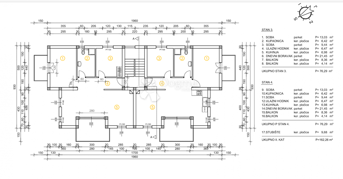 Appartamento Malinska, Malinska-Dubašnica, 76,29m2