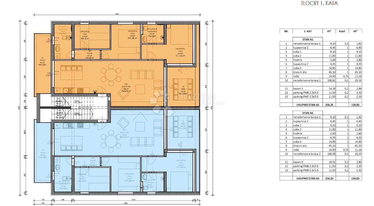 Allogio Vinjerac, Posedarje, 134,85m2