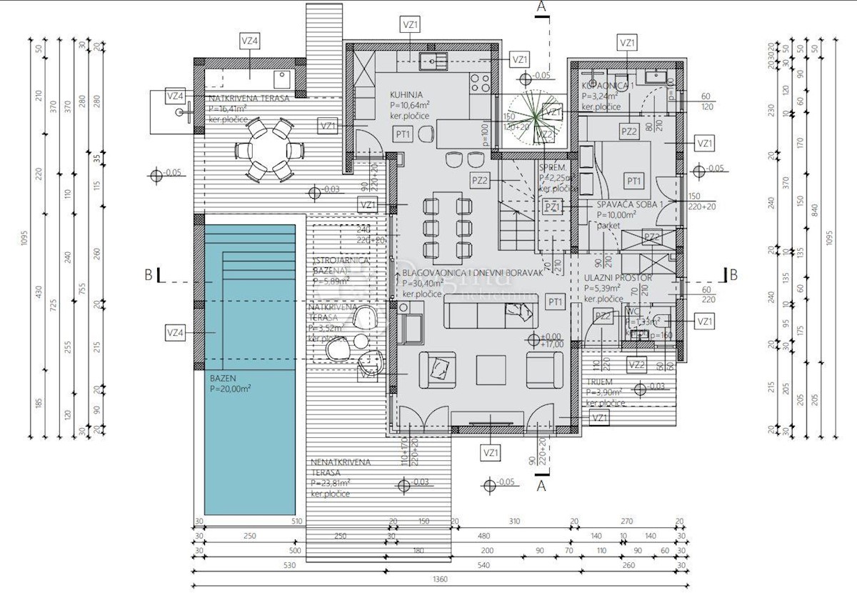 Casa Barbat na Rabu, Rab, 140m2