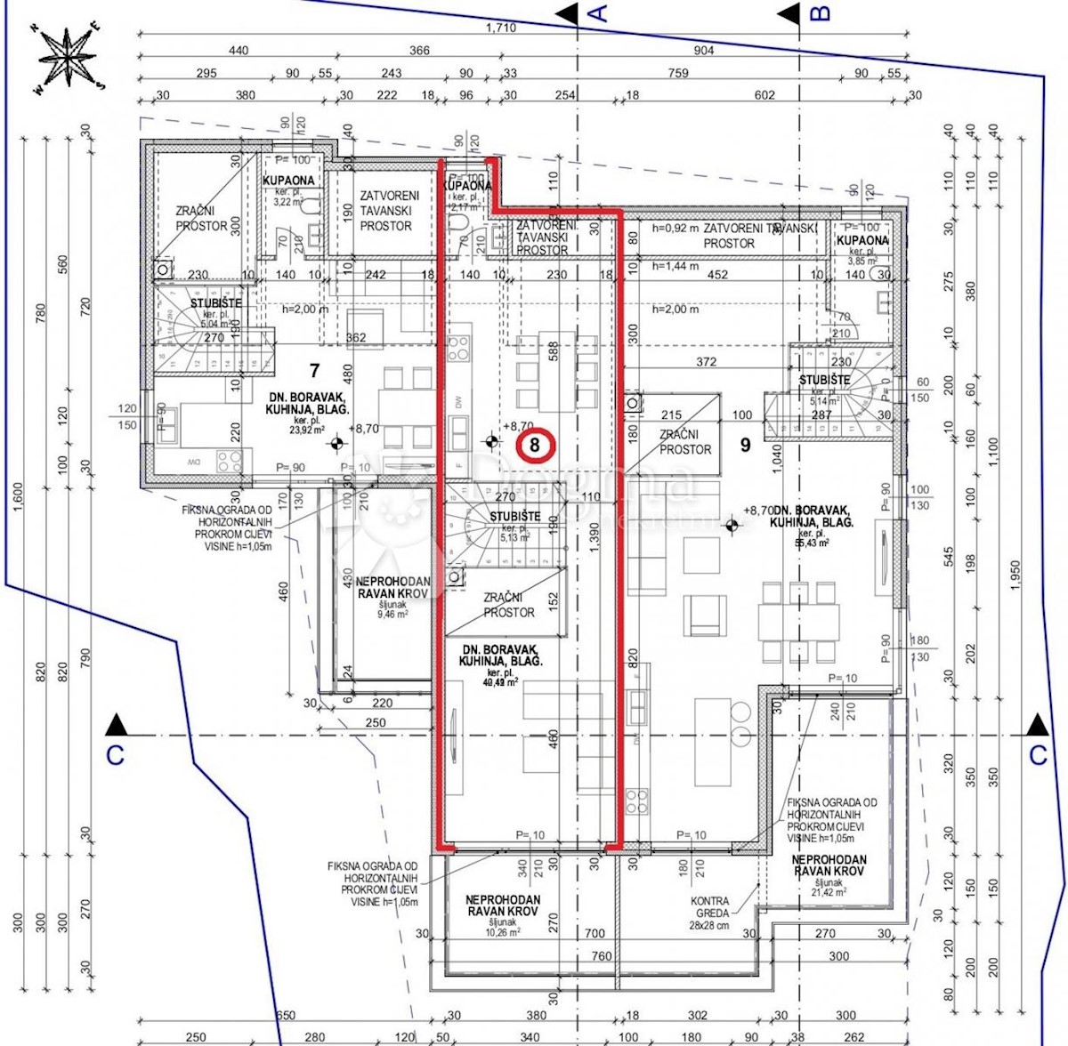 Allogio Povljana, 133m2