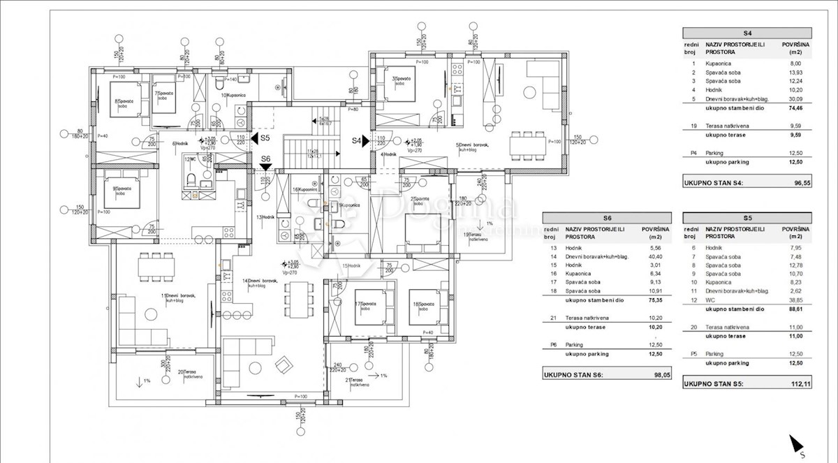 Appartamento Vodice, 70m2