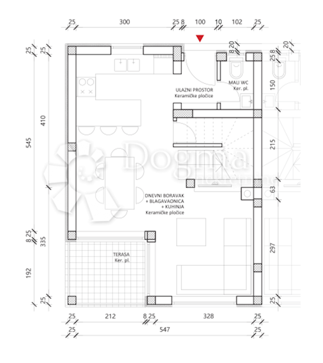 Allogio Privlaka, 91,17m2