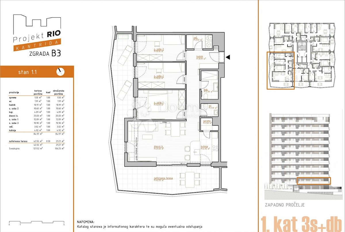 Allogio Kantrida, Rijeka, 106,25m2