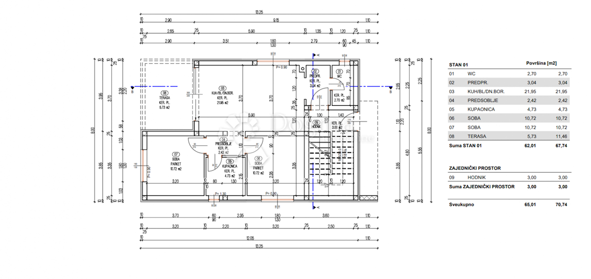 Appartamento Kampor, Rab, 62m2