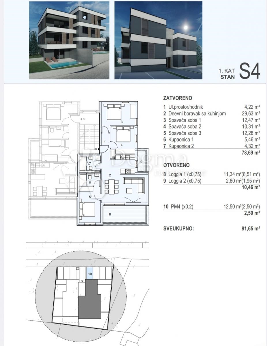 Allogio Šimuni, Pag, 78,26m2